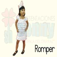 vestido romper blanco